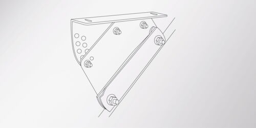 Clamp-holder-for-steps-and-walking-gratings-on-standing-seam-roofings
