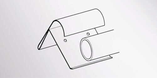Snow-retention-bracket-for-round-head-profile