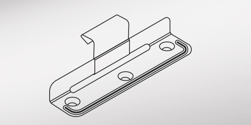 Long-sliding-clip-with-countersunk-holes