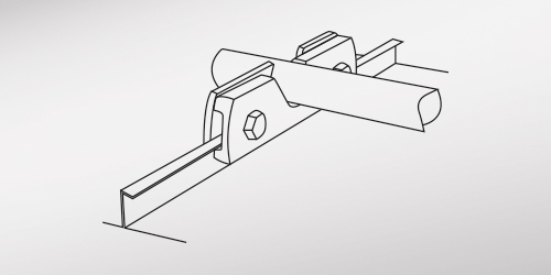 Snow-retention-bracket-for-angle-standing-seam